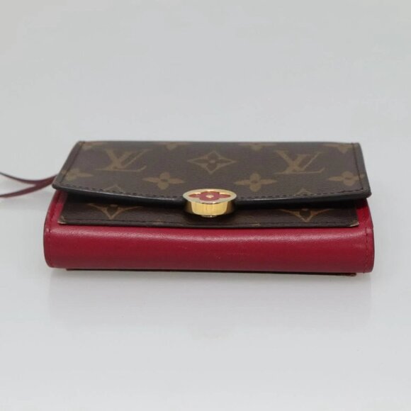 LOUIS VUITTON Monogram Portefeuille Flor Compact Wallet Fuchsia M64588 LV 128881 - Picture 10 of 14